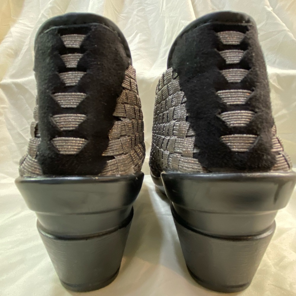 Bernie Mev Woven Slip-On Wedge Shoes - Picture 10 of 16